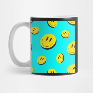 Acid Art Smiles Seamless Pattern Mug